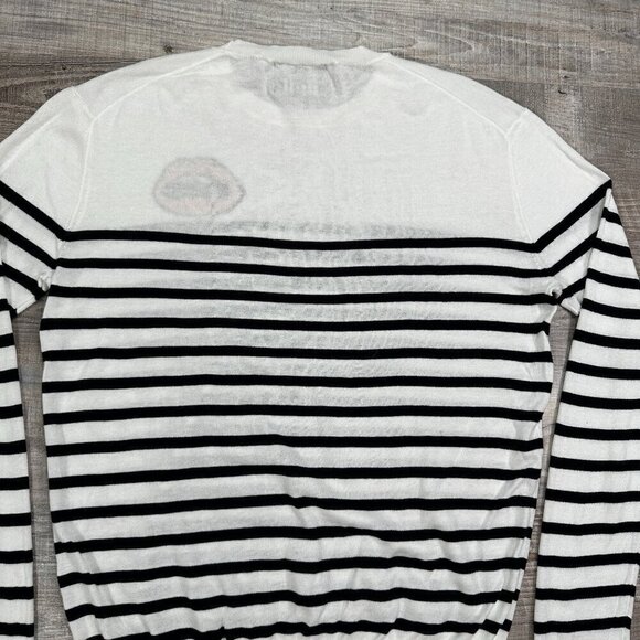 Markus Lupfer Mini Lip Breton Stripe Natalie Jumper 100% Cotton Sweater Sz M - Picture 9 of 14